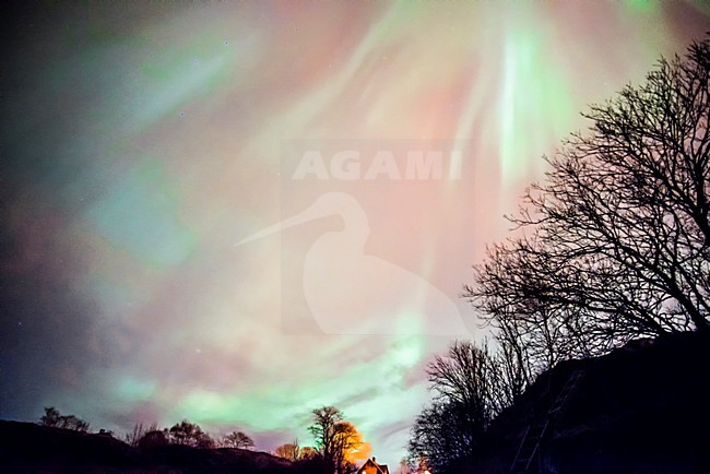 Aurora borealis, Noorderlicht stock-image by Agami/Rob Riemer,