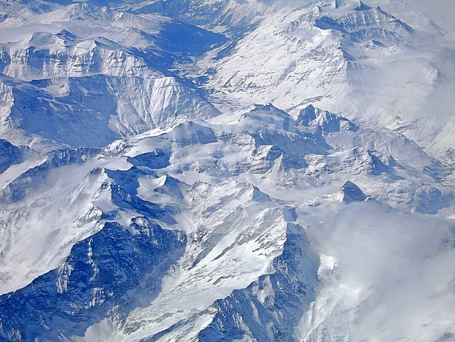 Landscapes of the Alps from the sky stock-image by Agami/Pete Morris,