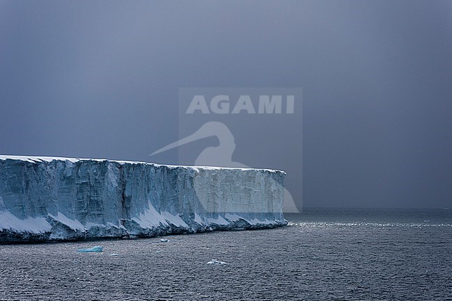 The cliffs along the southern edge of the Austfonna ice cap. Nordaustlandet, Svalbard, Norway stock-image by Agami/Sergio Pitamitz,