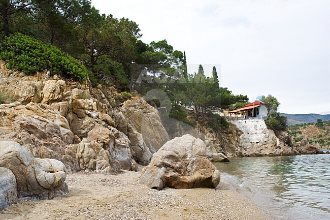 Agios Ermogenis op Lesbos; Agios Ermogenis on Lesvos stock-image by Agami/Marc Guyt,