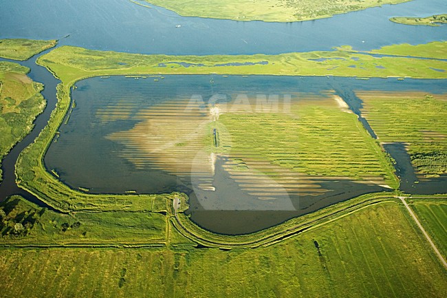 Luchtfoto van de Ezumakeeg; Aerial photo of Ezumakeeg stock-image by Agami/Marc Guyt,
