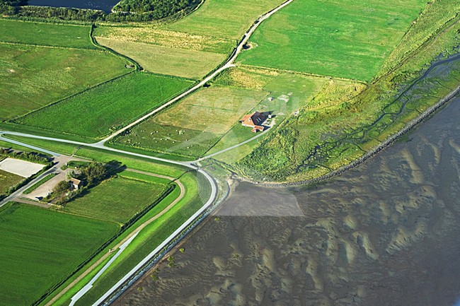 Luchtfoto van Terschelling; Aerial photo of Terschelling stock-image by Agami/Marc Guyt,