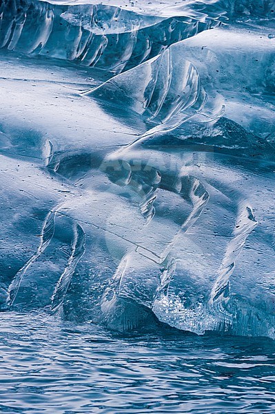 Detail of an iceberg, Skontorp cove, Paradise Bay, Antarctica. Antarctica. stock-image by Agami/Sergio Pitamitz,