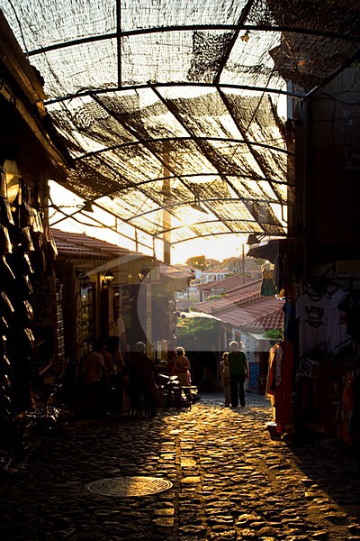 Molivos op Lesbos; Molivos on Lesvos stock-image by Agami/Marc Guyt,