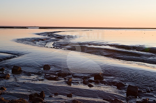 Waddenzee bij Holwerd; Wadden Sea at Holwerd stock-image by Agami/Marc Guyt,