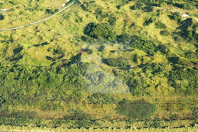 Luchtfoto van Schiermonnikoog; Aerial photo of Schiermonnikoog stock-image by Agami/Marc Guyt,