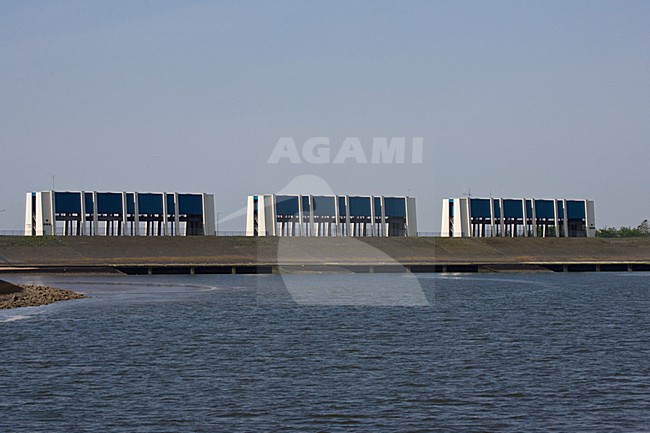 Sluizen bij Lauwersoog stock-image by Agami/Marc Guyt,