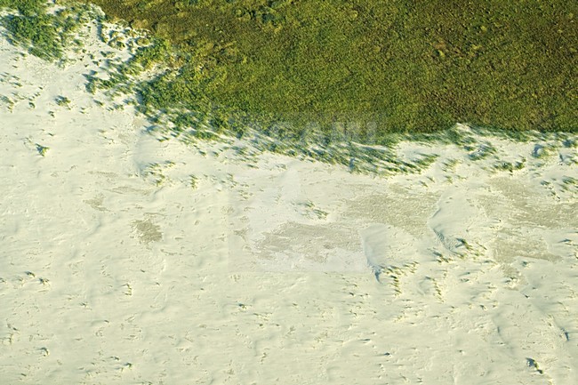 Luchtfoto van Schiermonnikoog; Aerial photo of Schiermonnikoog stock-image by Agami/Marc Guyt,