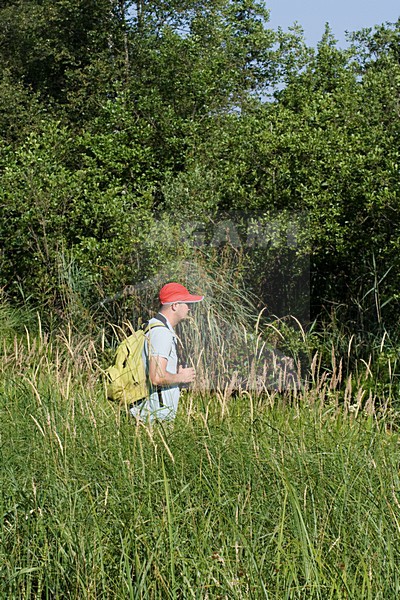 Vogelaar; Birdwatcher stock-image by Agami/Arnold Meijer,