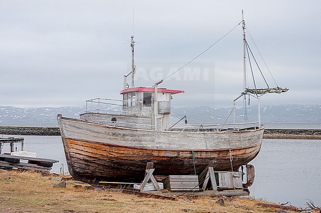 Old boat, Varangerfjord, Norway, fishery, fishing stock-image by Agami/Saverio Gatto,