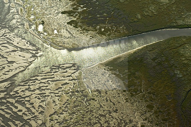 Luchtfoto van Schiermonnikoog, Oosterkwelder; Aerial photo of Schiermonnikoog, Oosterkwelder stock-image by Agami/Marc Guyt,