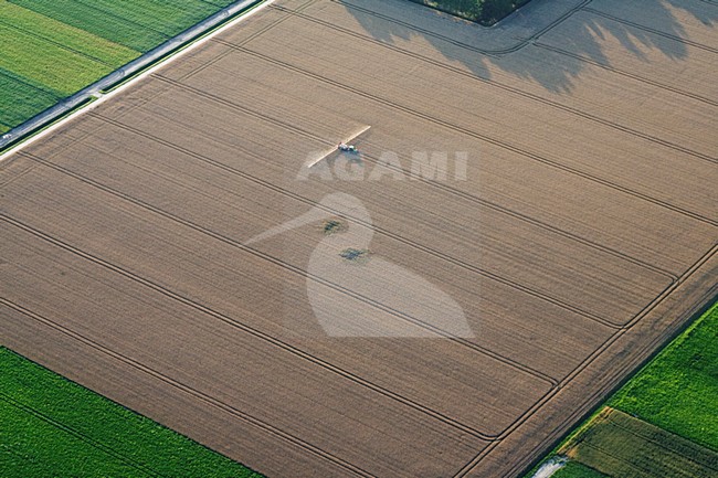 Luchtfoto van boerenland in Friesland; Aerial photo of rural aereas in Friesland stock-image by Agami/Marc Guyt,