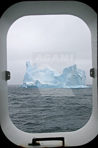 Port hole view on Antarctica stock-image by Agami/Pete Morris,