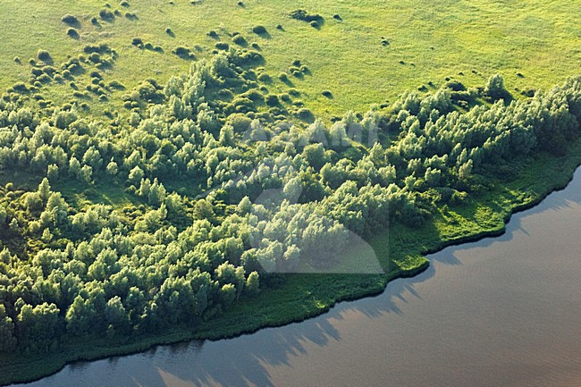 Luchtfoto van het Lauwersmeer; Aerial photo of Lauwersmeer stock-image by Agami/Marc Guyt,