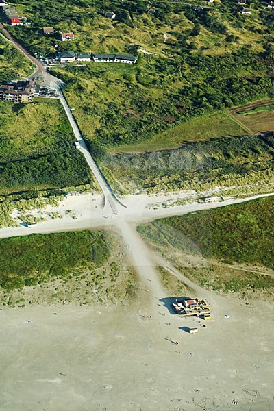 Luchtfoto van Schiermonnikoog; Aerial photo of Schiermonnikoog stock-image by Agami/Marc Guyt,