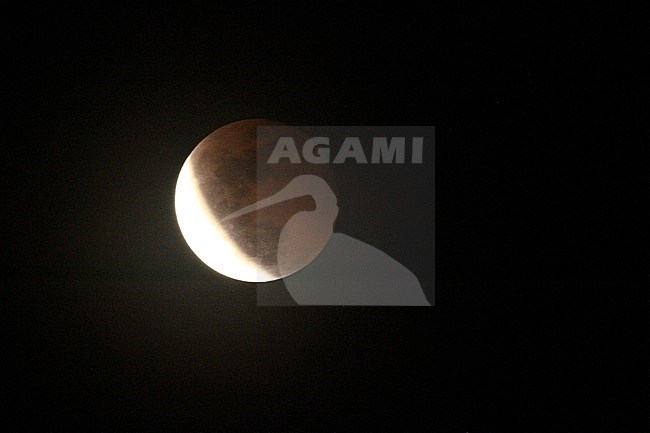 Lunar eclips seen from Banda sea cruise, Indonesia stock-image by Agami/James Eaton,