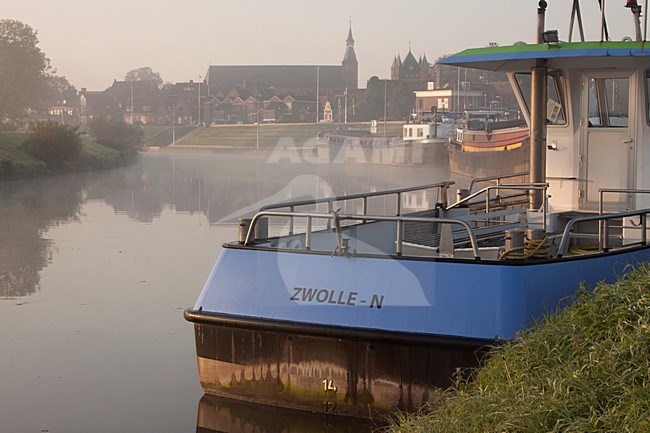 Bootje op de IJssel; Ship on the IJssel stock-image by Agami/Theo Douma,