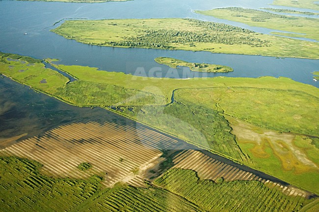 Luchtfoto van de Ezumakeeg; Aerial photo of Ezumakeeg stock-image by Agami/Marc Guyt,