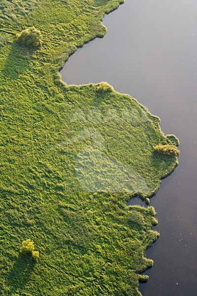 Luchtfoto van het Ketelmeer; Aerial photo of the Ketelmeer stock-image by Agami/Marc Guyt,