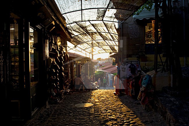 Molivos op Lesbos; Molivos on Lesvos stock-image by Agami/Marc Guyt,