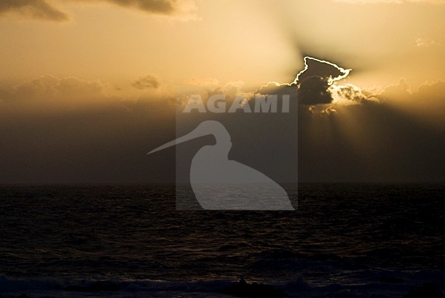 Zonsondergang op de Azoren; Sunset on the Azores stock-image by Agami/Marc Guyt,