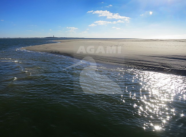 Uitzicht op Texel vanaf Vliehors, Vlieland (Nederland / Netherlands) stock-image by Agami/Marc Guyt,