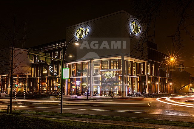 Zwolle bij avond licht, Cityscape Zwolle by night stock-image by Agami/Eric Tempelaars,