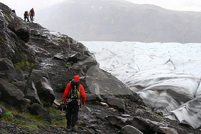 Toerist op IJsland; Tourist on Iceland stock-image by Agami/Menno van Duijn,