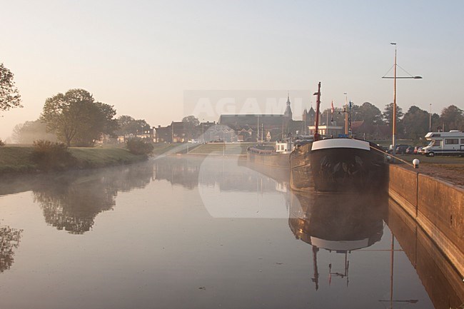 Bootje op de IJssel; Ship on the IJssel stock-image by Agami/Theo Douma,
