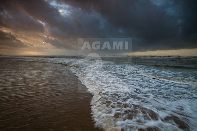 Noordzeekust Katwijk; North Sea coast Katwijk (Netherlands) stock-image by Agami/Menno van Duijn,