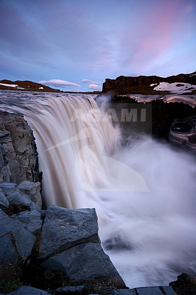 Waterval Dettifoss; Waterfall at Dettifoss stock-image by Agami/Menno van Duijn,