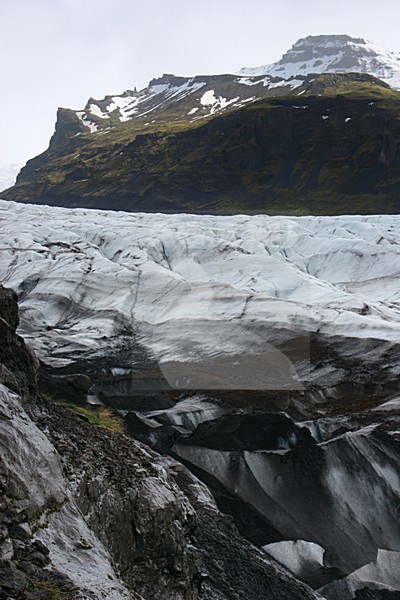 Gletsjer bij Skaftafell; Glacier at Skaftafell stock-image by Agami/Menno van Duijn,