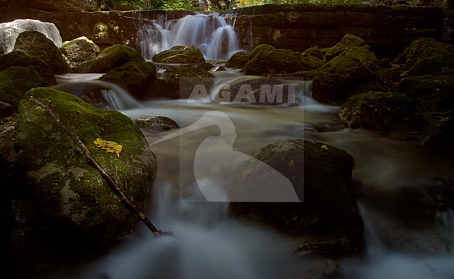 Cascades de Herisson; Jura; Frankrijk / France stock-image by Agami/Bas Haasnoot,