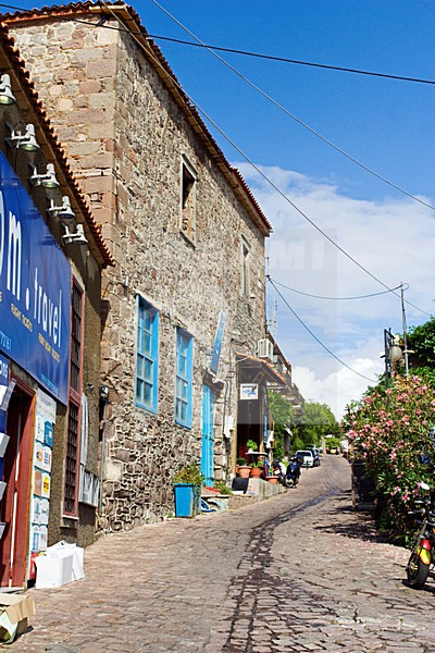 Molivos op Lesbos; Molivos on Lesvos stock-image by Agami/Marc Guyt,