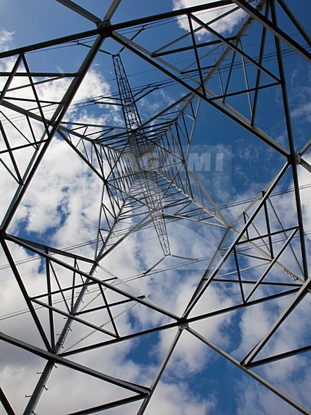 Hoogspanningsmast, Power pylon stock-image by Agami/Wil Leurs,