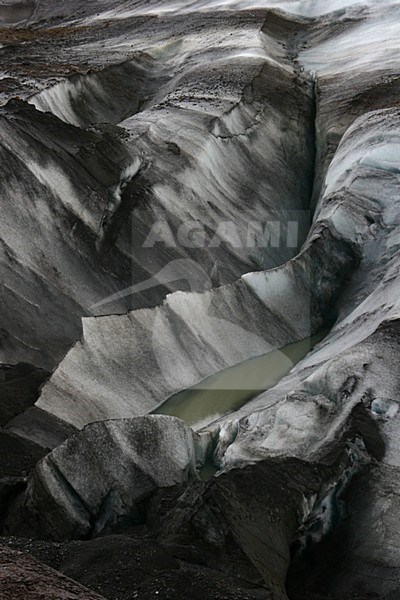 Gletsjer bij Skaftafell; Glacier at Skaftafell stock-image by Agami/Menno van Duijn,