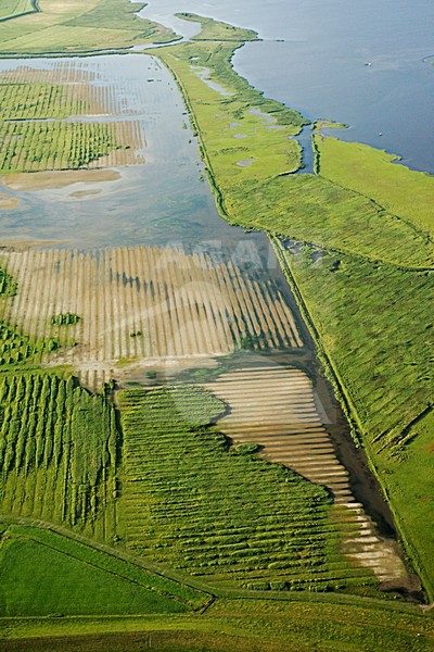 Luchtfoto van de Ezumakeeg; Aerial photo of Ezumakeeg stock-image by Agami/Marc Guyt,