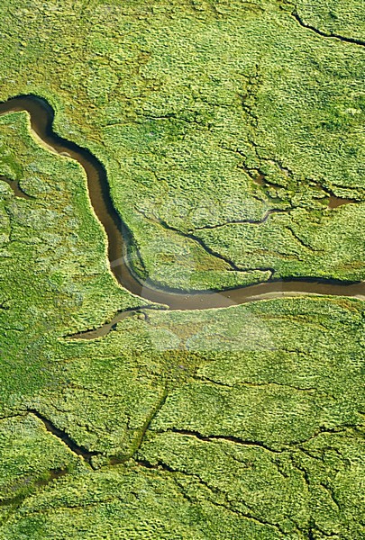 Luchtfoto van Schiermonnikoog, Oosterkwelder; Aerial photo of Schiermonnikoog, Oosterkwelder stock-image by Agami/Marc Guyt,