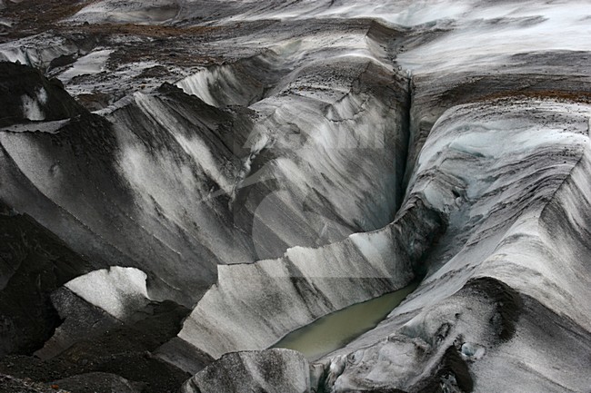 Gletsjer bij Skaftafell; Glacier at Skaftafell stock-image by Agami/Menno van Duijn,