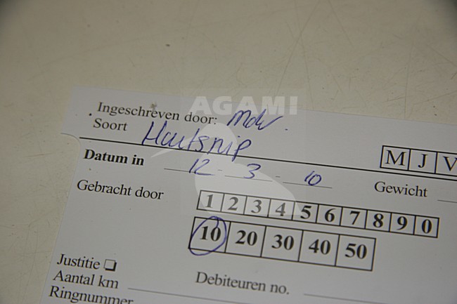 Inschrijf formulier, Registration form stock-image by Agami/Chris van Rijswijk,