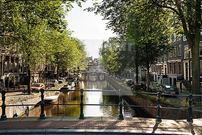 Cityscape of Amsterdam, capital of the Netherlands stock-image by Agami/Marc Guyt,