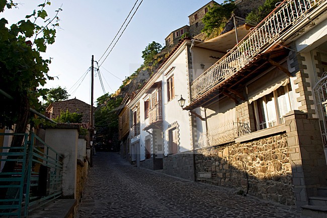 Molivos op Lesbos; Molivos on Lesvos stock-image by Agami/Marc Guyt,
